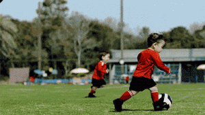 Joueurs foot enfant