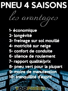 pneu 4 saisons avantages